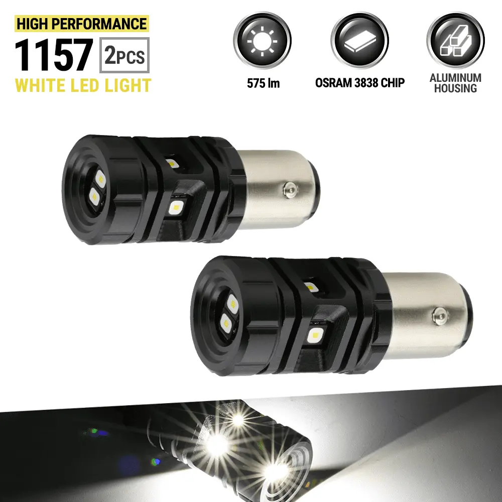 1157.BAY15D LED 6000K White for Turn Signal/Parking Lights. Reverse Light