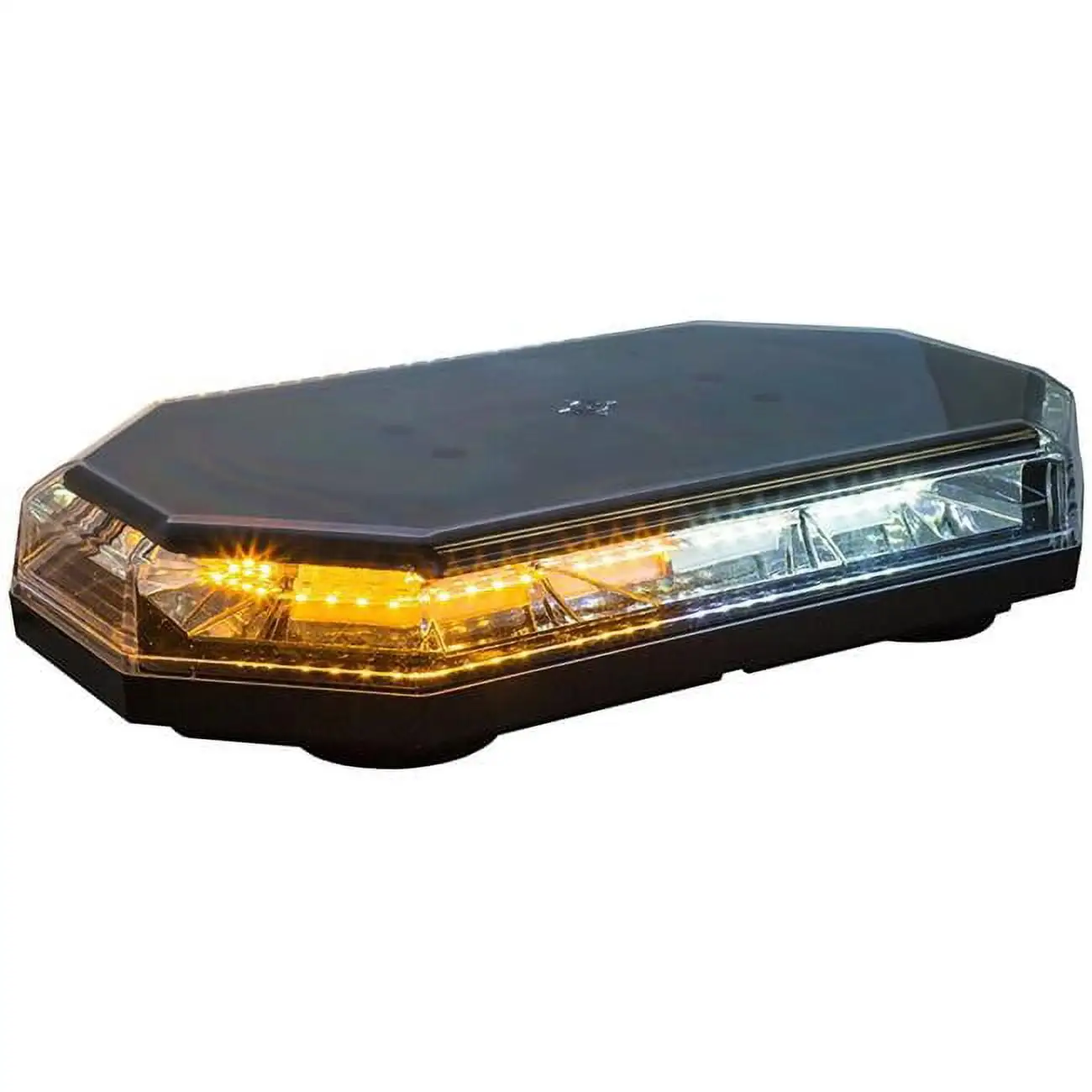 12-24 VDC Mini LED Light Bar. Amber & Clear