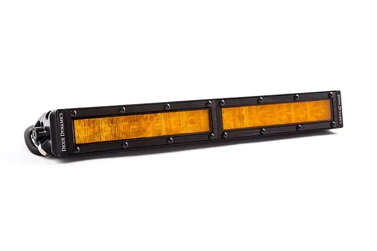 12 LED Light Bar Single Row Straight Amber Wide Ea Stage Series Diode Dynamics