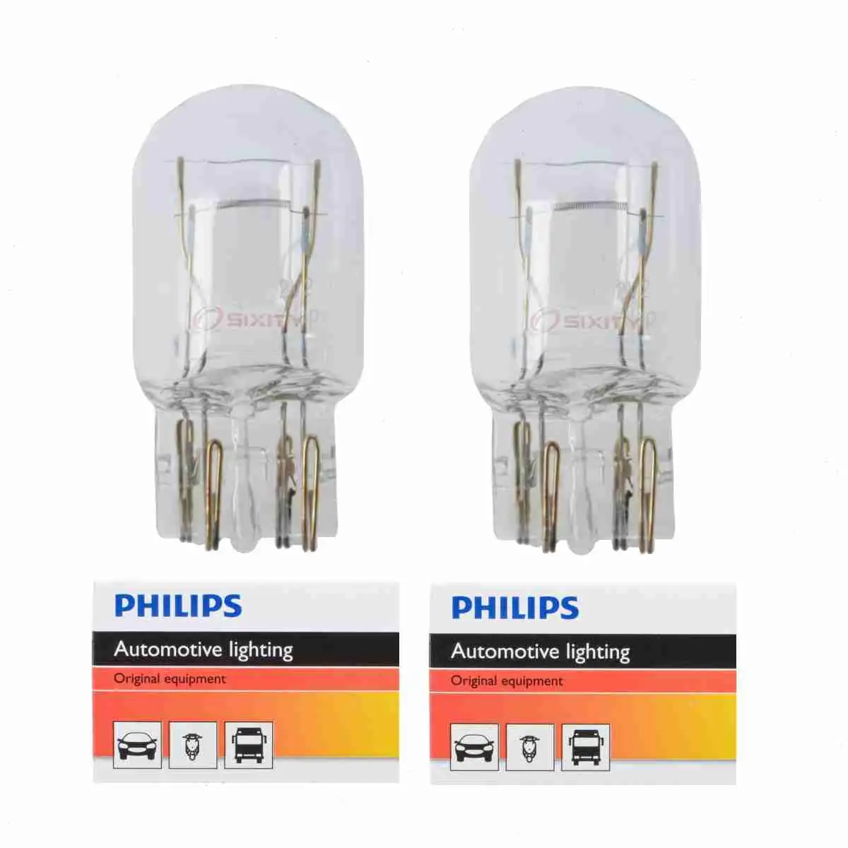 2 pc Philips Brake Light Bulbs compatible with Lexus ES300 ES330 ES350 GS300 GS400 GS430 GX470 IS300 LS400 LS430 LX47 1995-2012 Electrical Lighting Body Exterior