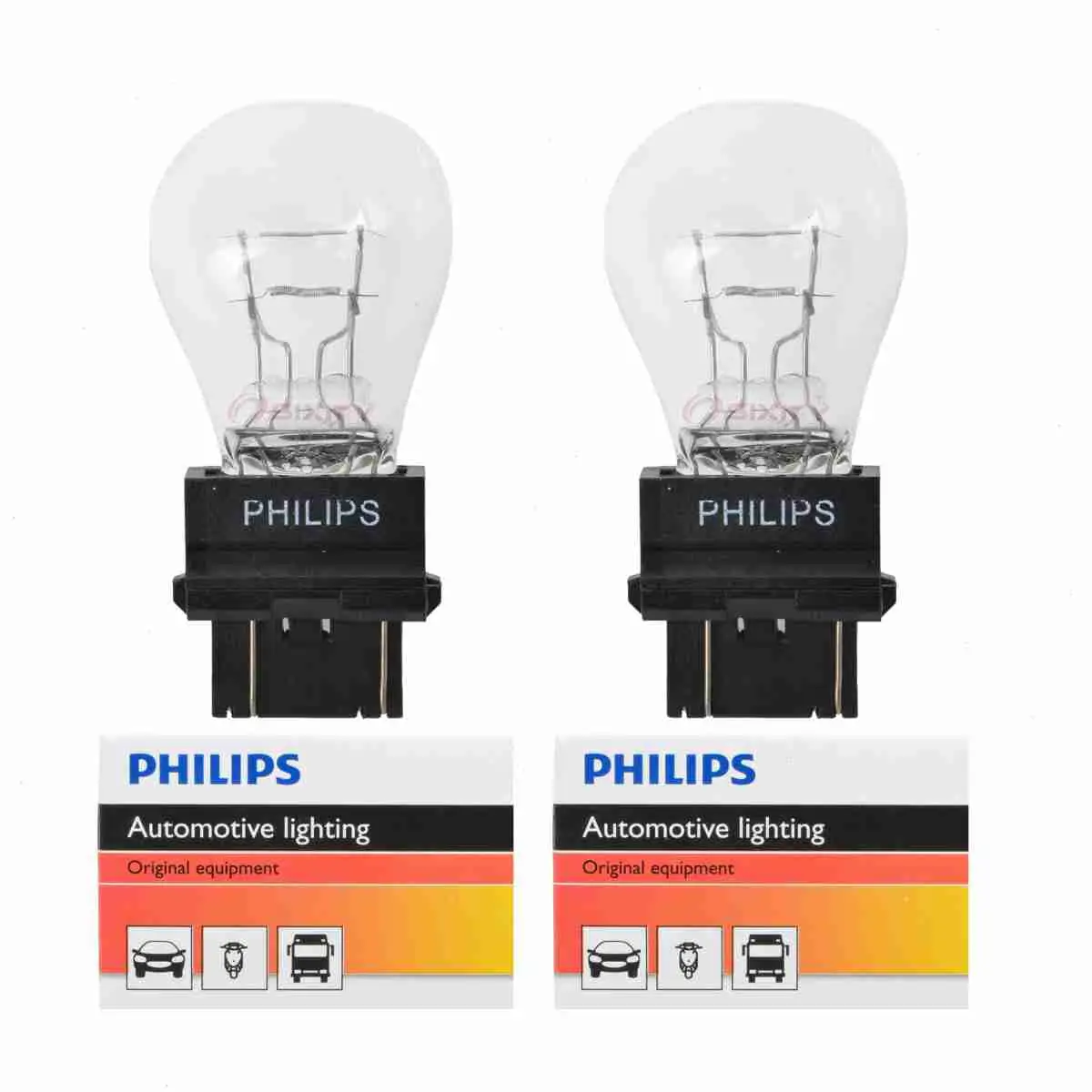 2 pc Philips Brake Light Bulbs compatible with Pontiac Bonneville Firebird G6 Grand Am Grand Prix Montana Solstice Sunf 1988-2010 Electrical Lighting Body Exterior