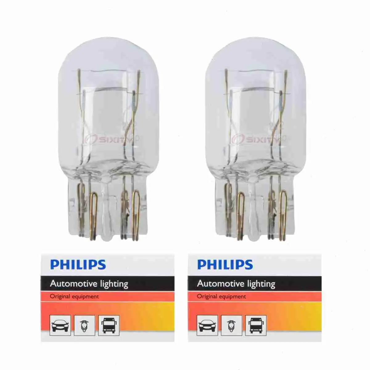 2 pc Philips Brake Light Bulbs compatible with Acura CL CSX EL ILX MDX RDX RL RSX TL TSX ZDX 1995-2015 Electrical Lighting Body Exterior