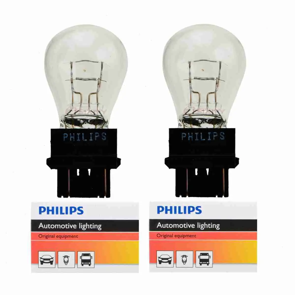 2 pc Philips Brake Light Bulbs compatible with Toyota Camry Corolla Solara Tacoma Tundra 1997-2020 Electrical Lighting Body Exterior