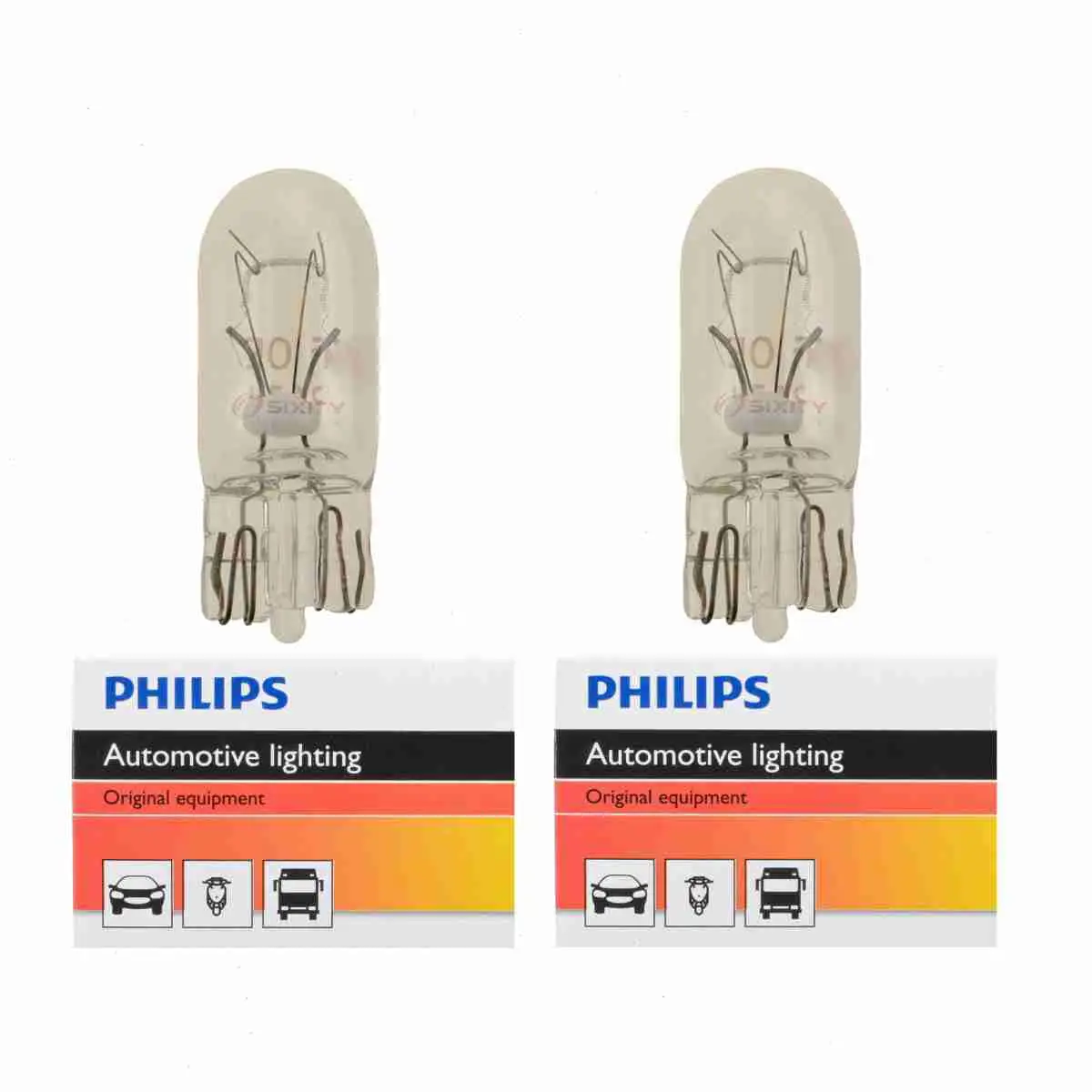 2 pc Philips Front Side Marker Light Bulbs compatible with Triumph TR7 1975-1982 Electrical Lighting Body Exterior