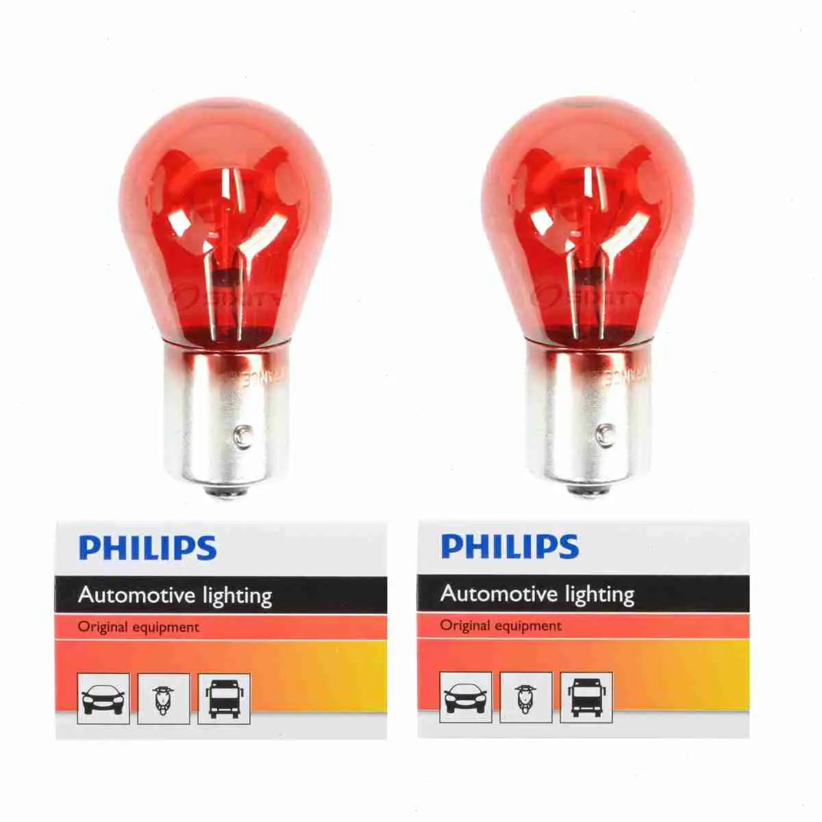 2 pc Philips HiPerVision Tail Light Bulbs compatible with Saab 9-3 9-3X 2008-2011 Electrical Lighting Body Exterior