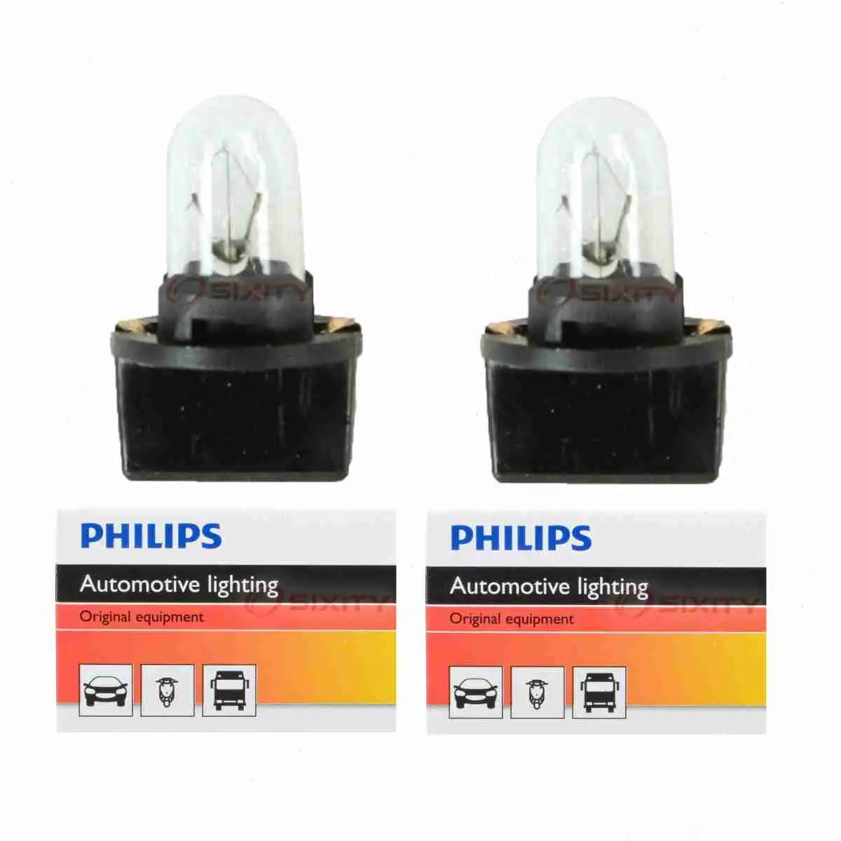 2 pc Philips PC161CP Instrument Panel Courtesy Light Bulbs