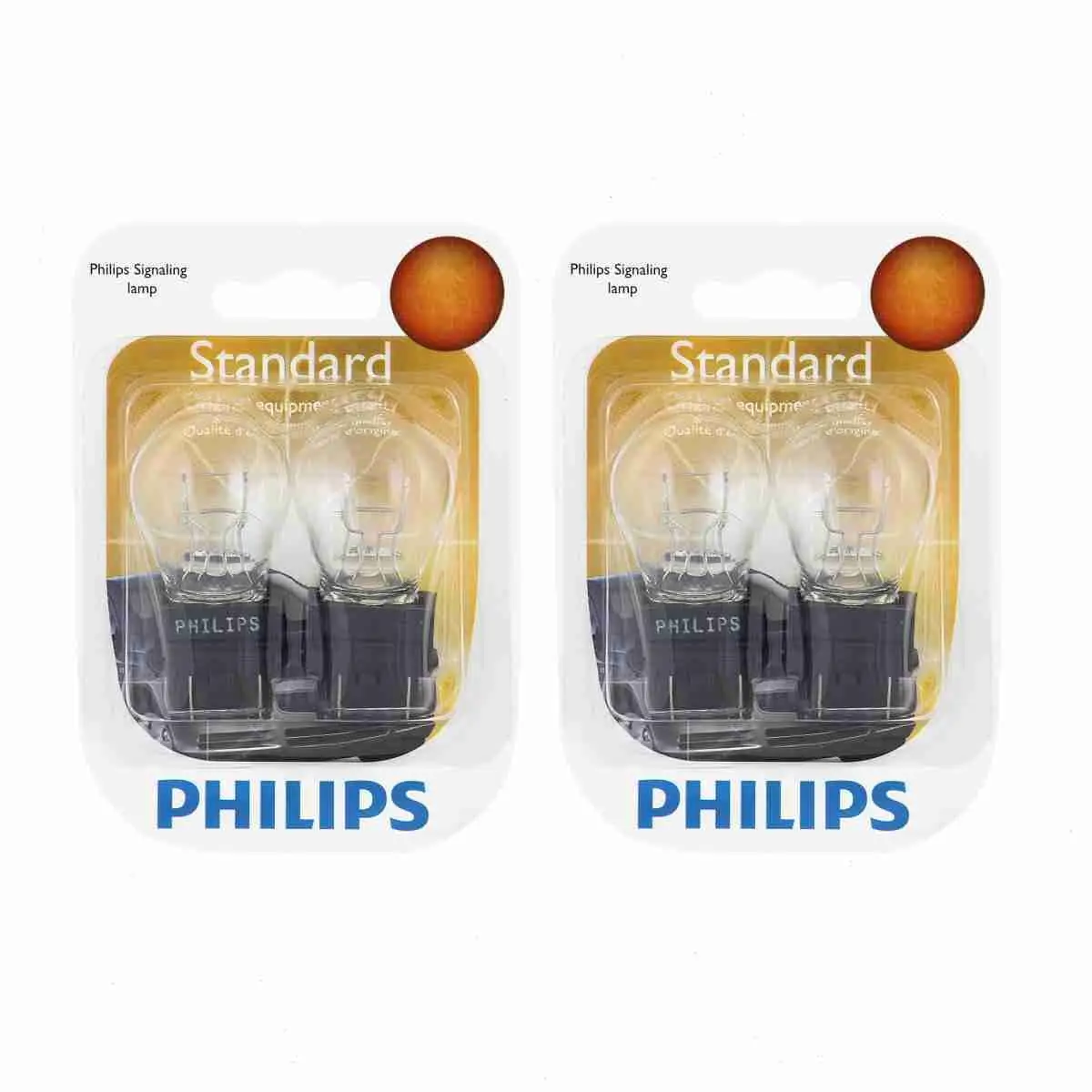 2 pc Philips Rear Turn Signal Light Bulbs compatible with Dodge Caravan Challenger Charger Dakota Daytona Durango Dynasty Grand 1988-2014 Electrical Lighting Body Exterior