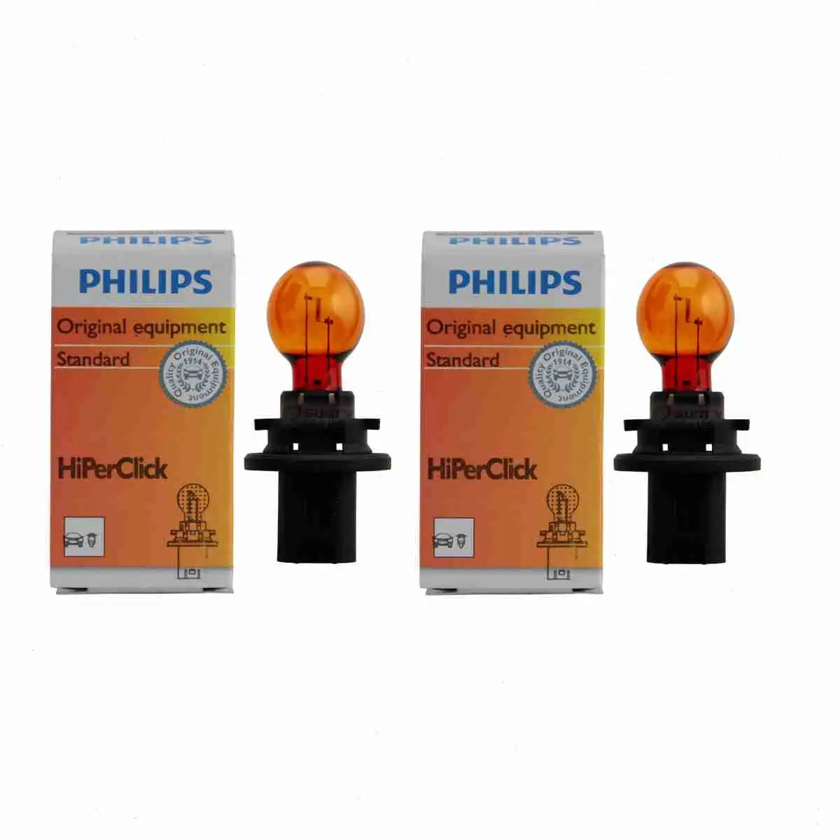 2 pc Philips Rear Turn Signal Light Bulbs compatible with Lincoln MKZ 2010-2012 Electrical Lighting Body Exterior