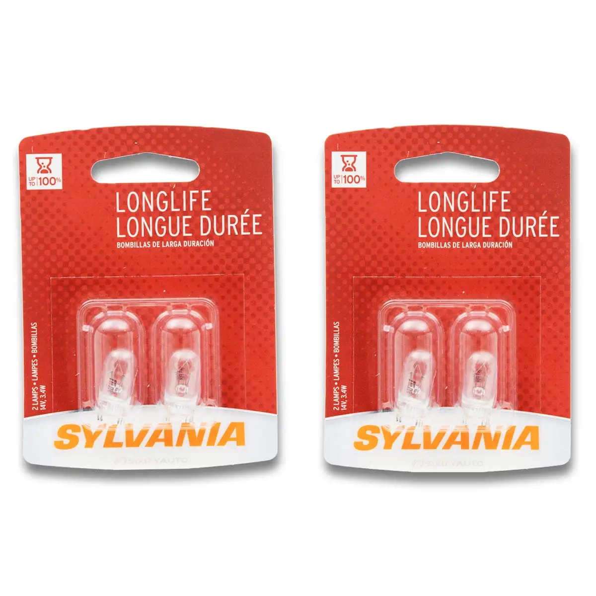 2 pc SYLVANIA 158LL.BP2 Long Life Multi Purpose Light Bulbs for Electrical Lighting Body Exterior