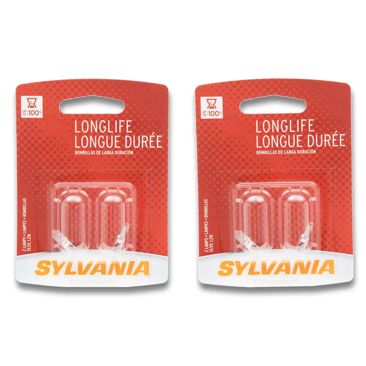 2 pc SYLVANIA 2721LL.BP2 Long Life Multi Purpose Light Bulbs for Electrical Lighting Body Exterior