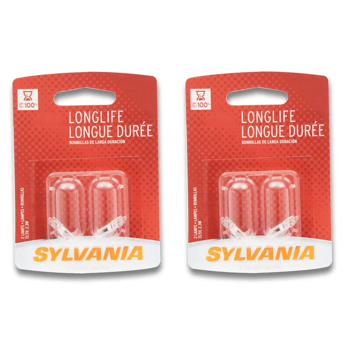 2 pc SYLVANIA 2723LL.BP2 Long Life Multi Purpose Light Bulbs for Electrical Lighting Body Exterior