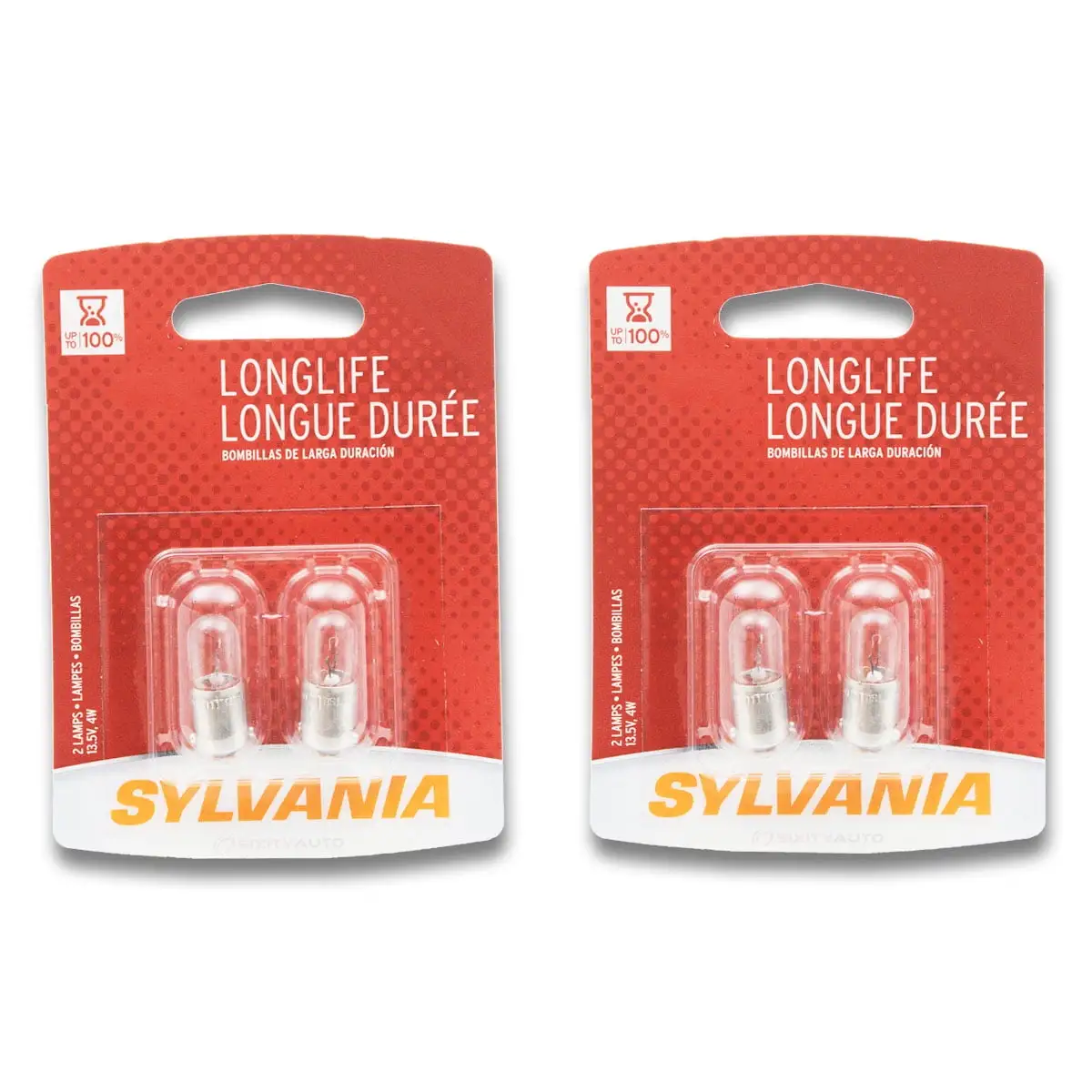 2 pc SYLVANIA 3893LL.BP2 Long Life Multi Purpose Light Bulbs for Electrical Lighting Body Exterior