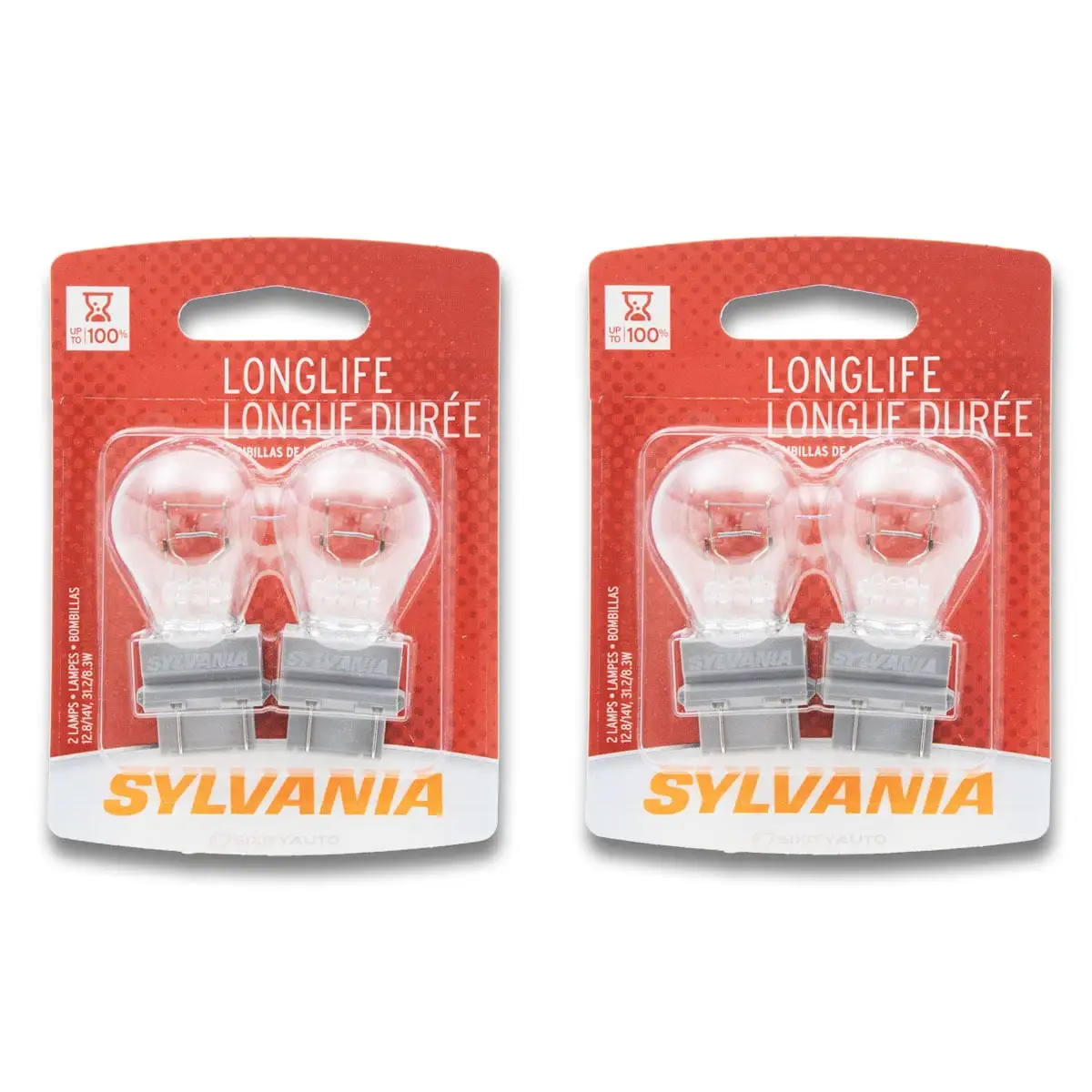 2 pc SYLVANIA 4114LL.BP2 Long Life Multi Purpose Light Bulbs for Electrical Lighting Body Exterior