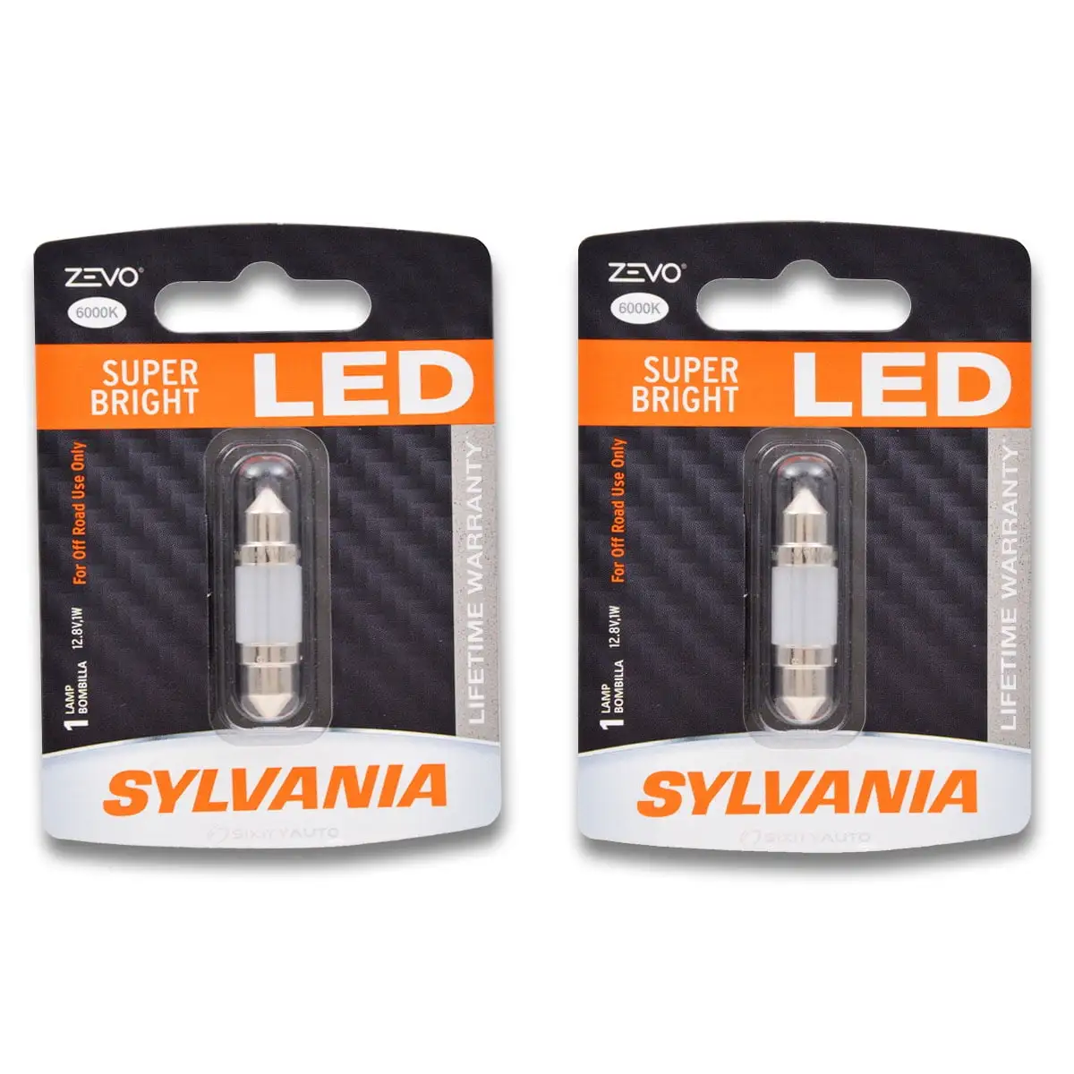 2 pc SYLVANIA 6418LED.BP ZEVO Exterior Multi Purpose LEDs for Electrical Lighting Body