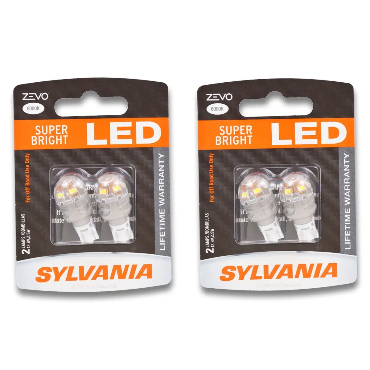 2 pc SYLVANIA 921LED.BP2 ZEVO Exterior Multi Purpose LEDs for Electrical Lighting Body