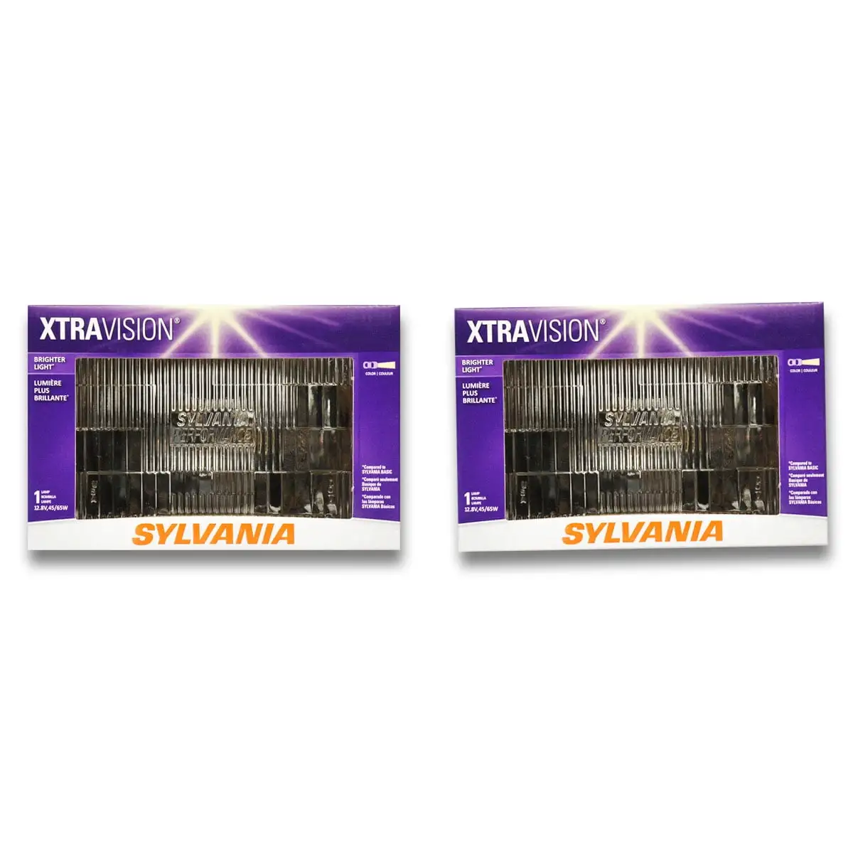 2 pc SYLVANIA H4666XV.BX XtraVision Multi Purpose Halogen Bulbs