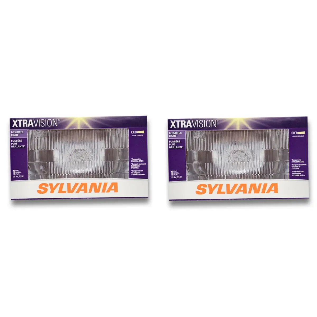 2 pc SYLVANIA H4703XV.BX XtraVision Multi Purpose Halogen Bulbs