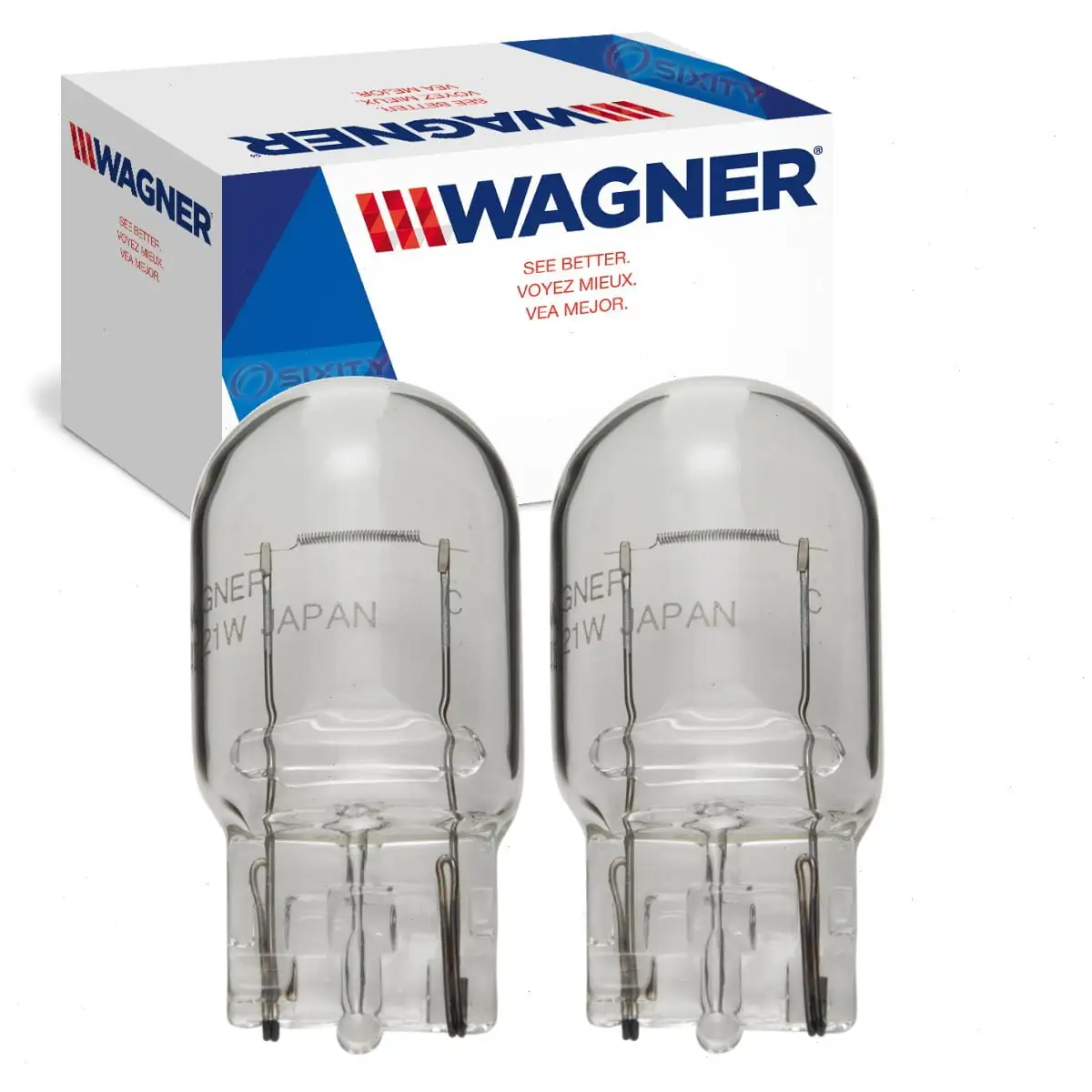 2 pc Wagner Brake Light Bulbs compatible with Chrysler 200 2015-2017