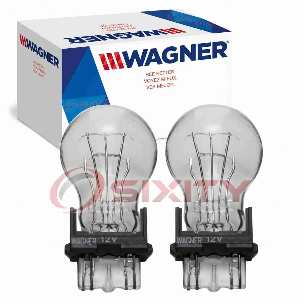 2 pc Wagner Brake Light Bulbs compatible with Hummer H2 H3 H3T 2003-2010