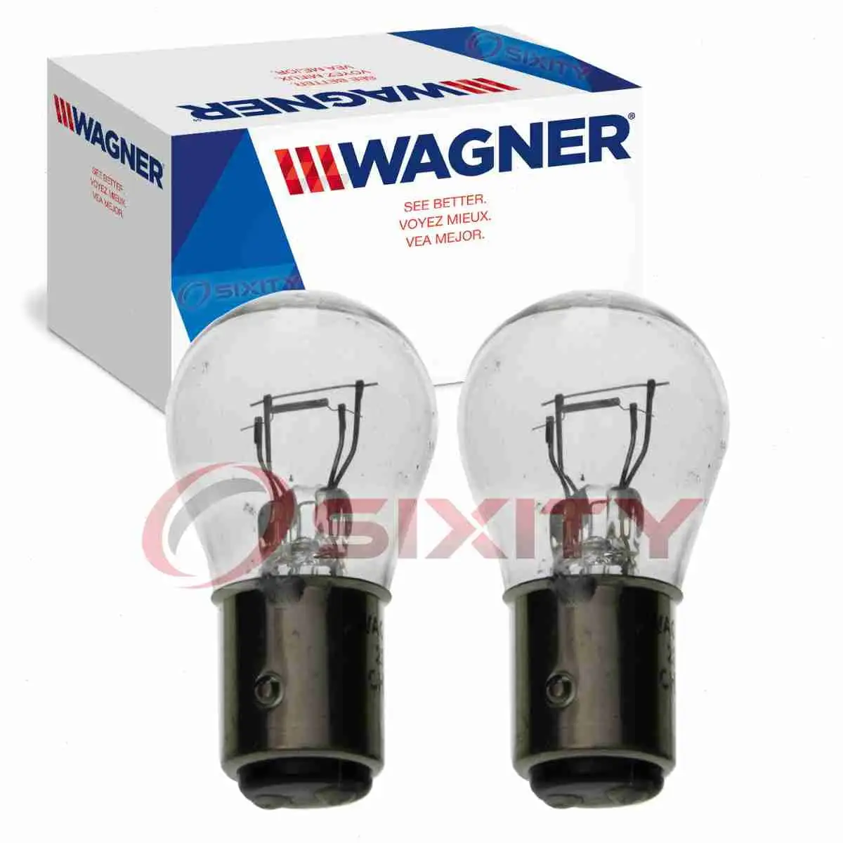 2 pc Wagner Brake Light Bulbs compatible with Hyundai Santa Fe Santa Fe Sport Santa Fe XL 2013-2016