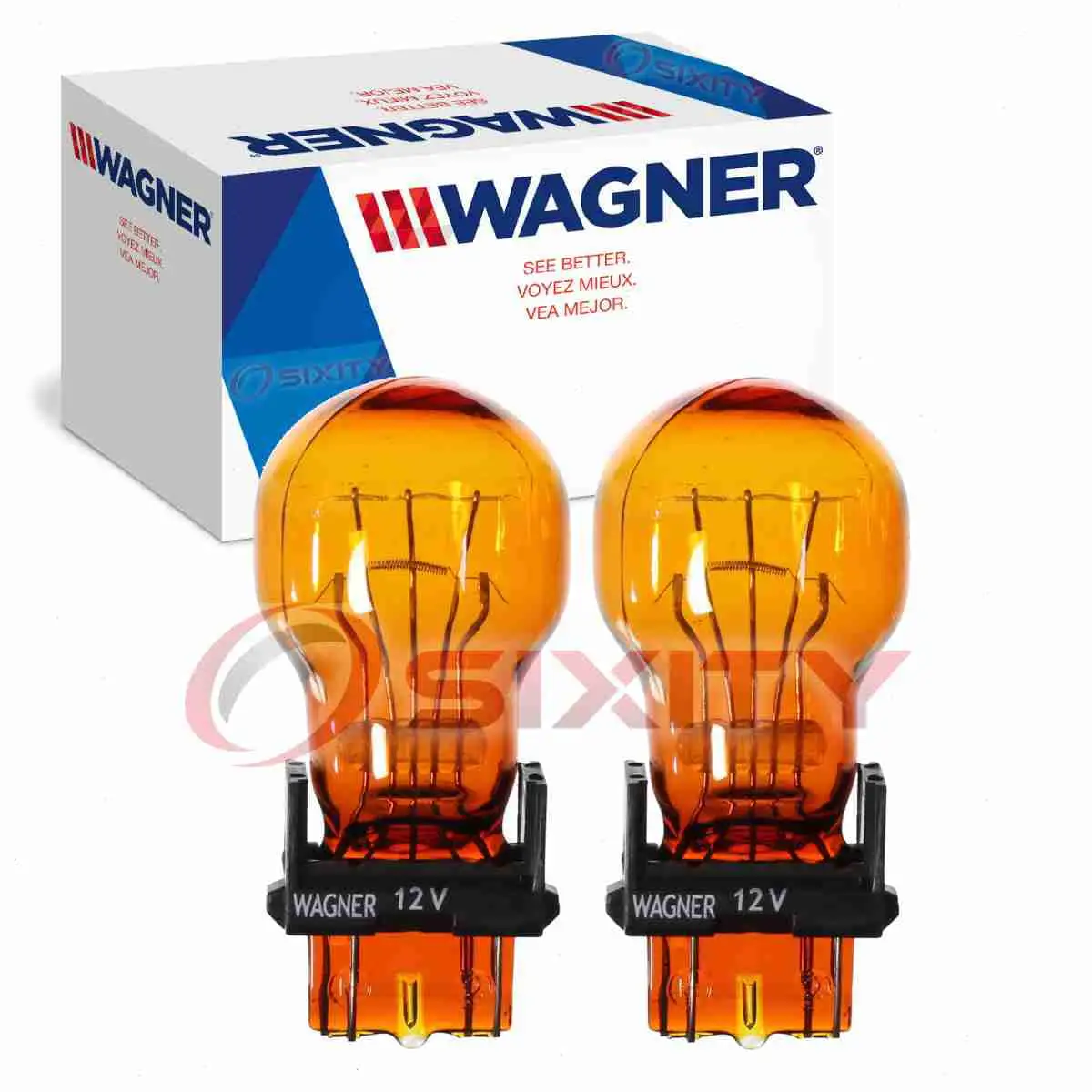 2 pc Wagner Front Inner Turn Signal Light Bulbs compatible with BMW 745i 745Li 750i 750Li 760i 760Li Alpina B7 2002-2008