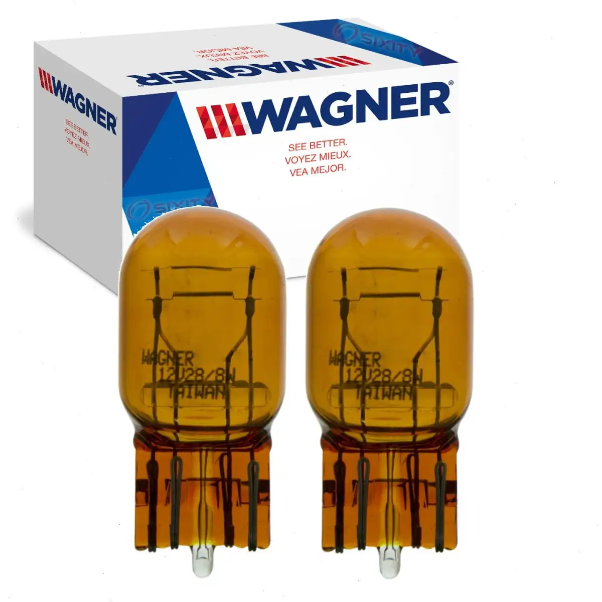 2 pc Wagner Front Inner Turn Signal Light Bulbs compatible with Toyota Corolla 2014-2016