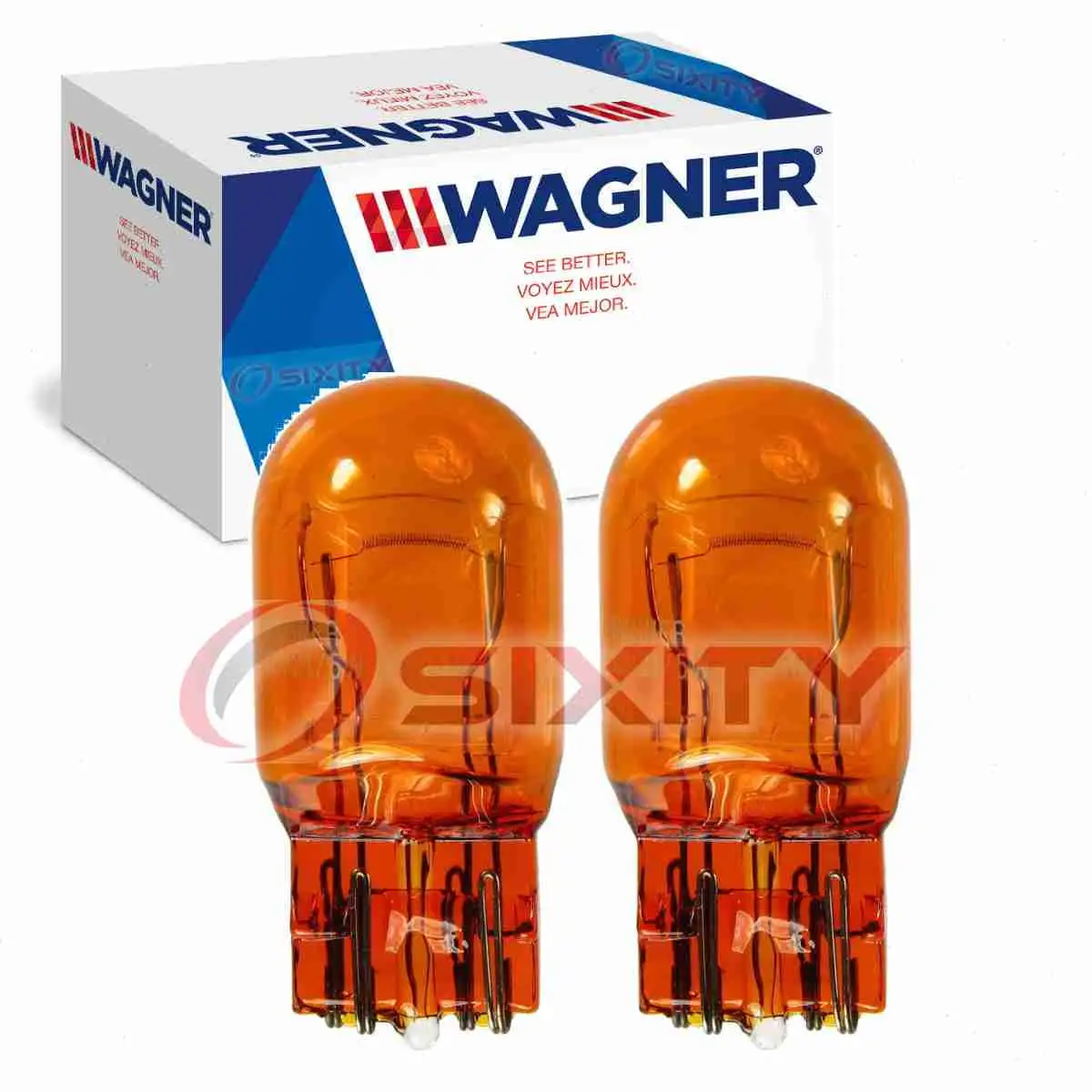 2 pc Wagner Front Turn Signal Light Bulbs compatible with Dodge Dart 2013-2016