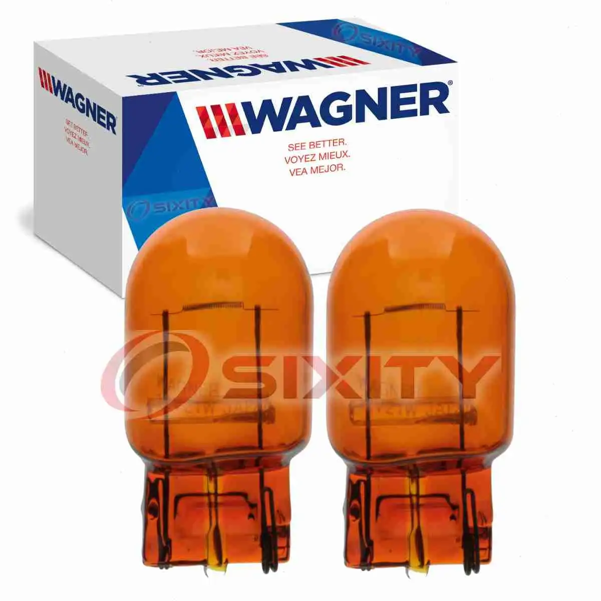 2 pc Wagner Front Turn Signal Light Bulbs compatible with Ford Edge Escape Focus 1.0L 1.6L 2.0L 2.3L 2.5L L3 L4 2013-2018