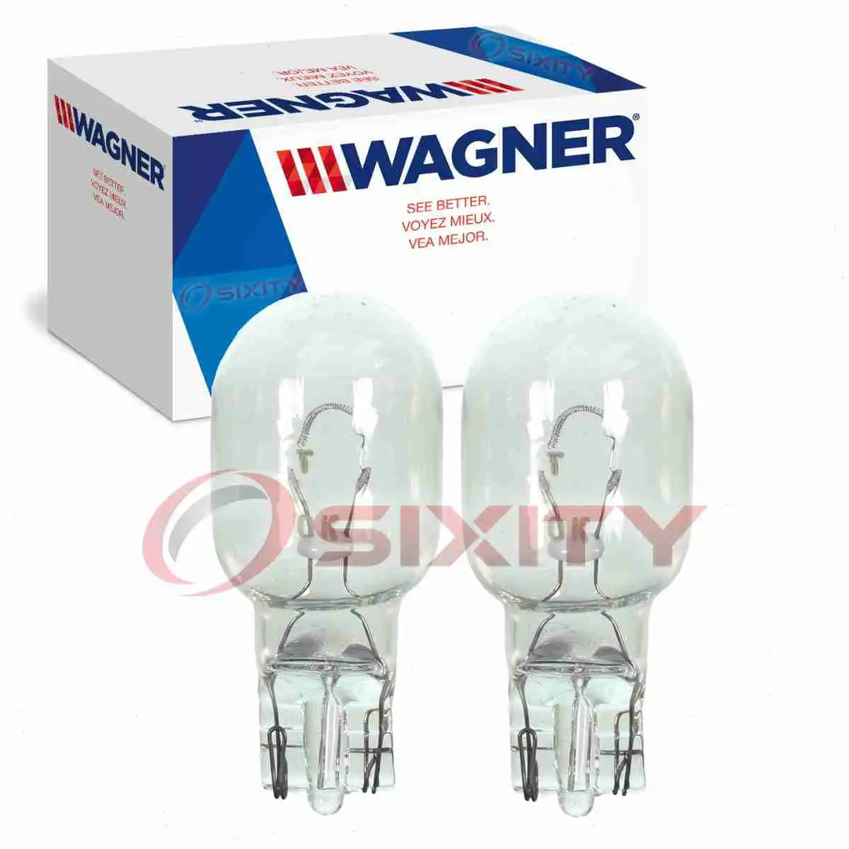 2 pc Wagner Front Turn Signal Light Bulbs compatible with Subaru Justy Legacy 1989-1995