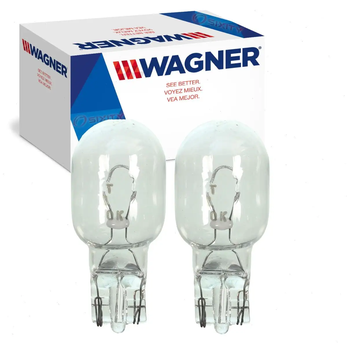 2 pc Wagner Inner Back Up Light Bulbs compatible with Jeep Grand Cherokee 2011-2013