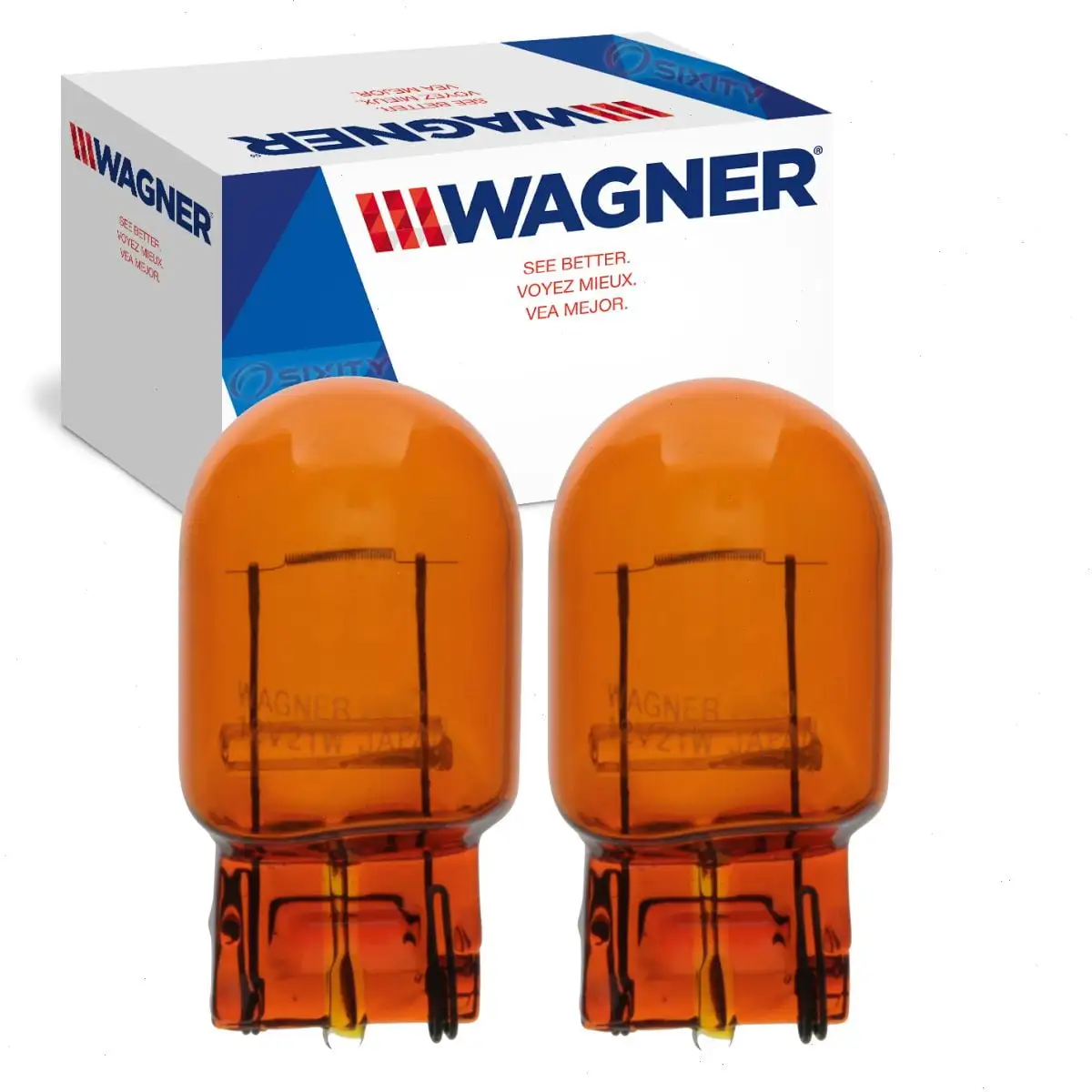 2 pc Wagner Rear Turn Signal Light Bulbs compatible with Dodge Journey 2011-2018