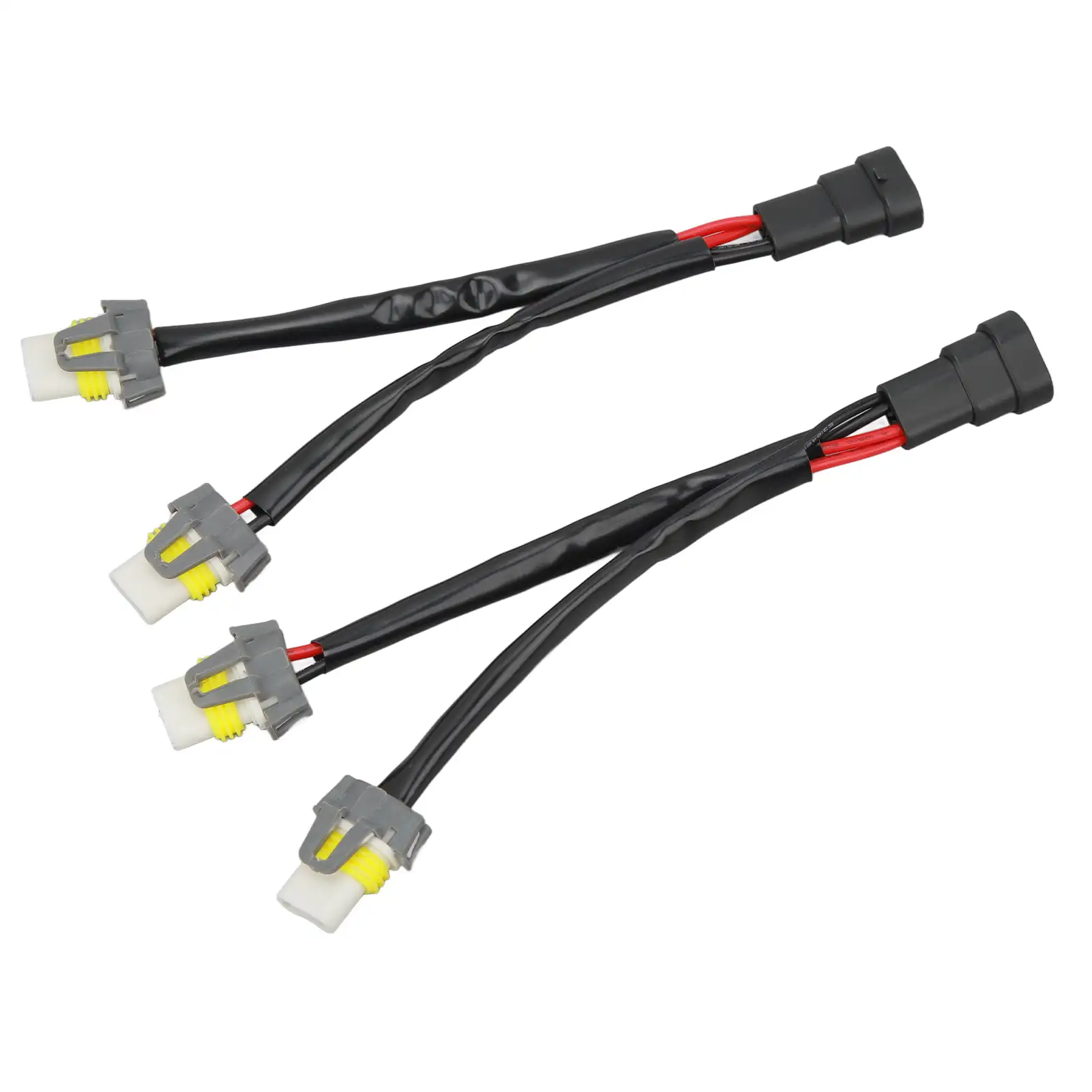 2024 2pcs 9005 9006 Male to H8 H9 H11 Female Headlight Wiring Harness for Truck Pickup LED Wire Cable Plug