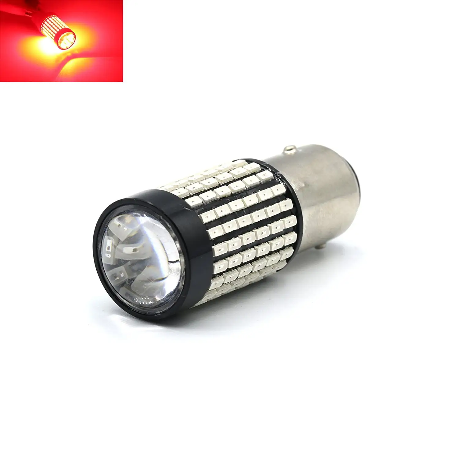 1156 Red 50W High Power 3014 Chip LED Projector Turn Signal/Brake/Tail Light Bulbs (1156. Red)