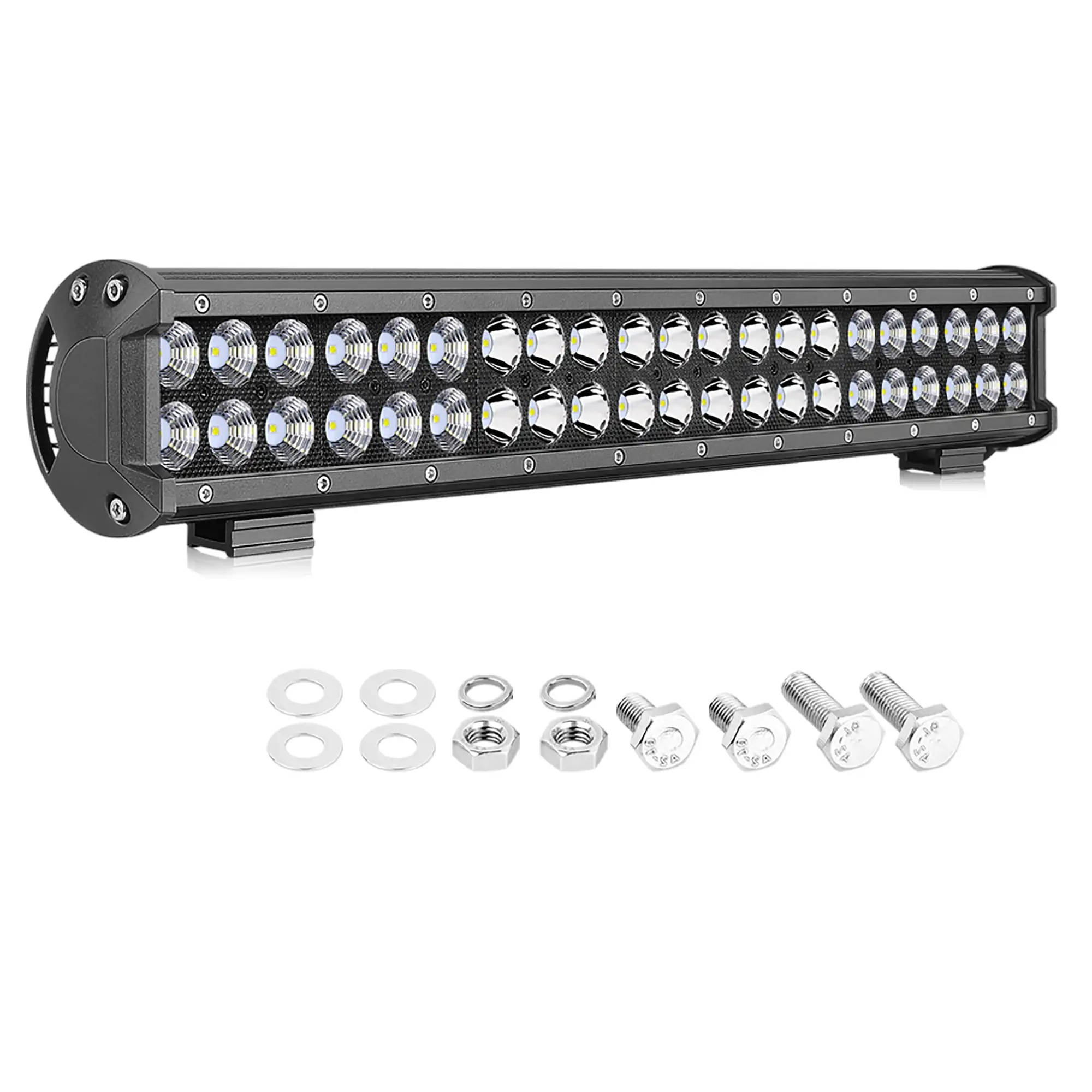 LED Light Bar OFFROADTOWN 20 Inch 126W Spot Flood 6500k Driving Lamp for Offroad 4WD Boat . 2 years Warranty