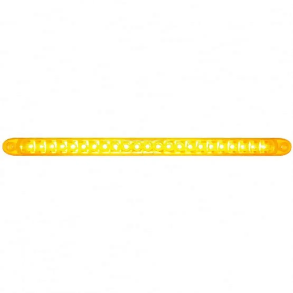 23 SMD LED 17 1/4 Turn Signal Light Bar with Reflector - Amber LED/Amber Lens