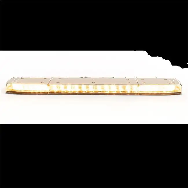 24 in. Lightbar Reflex Lens Discrete Wire. Clear & Amber