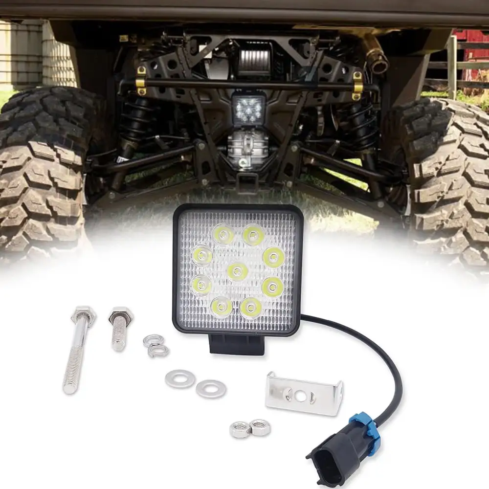 WEISEN- No Drill Back-up Rear Cargo Bed LED Light Bar Pod Plug Fit 2018-2022 Polaris Ranger 1000 XP Crew Cab