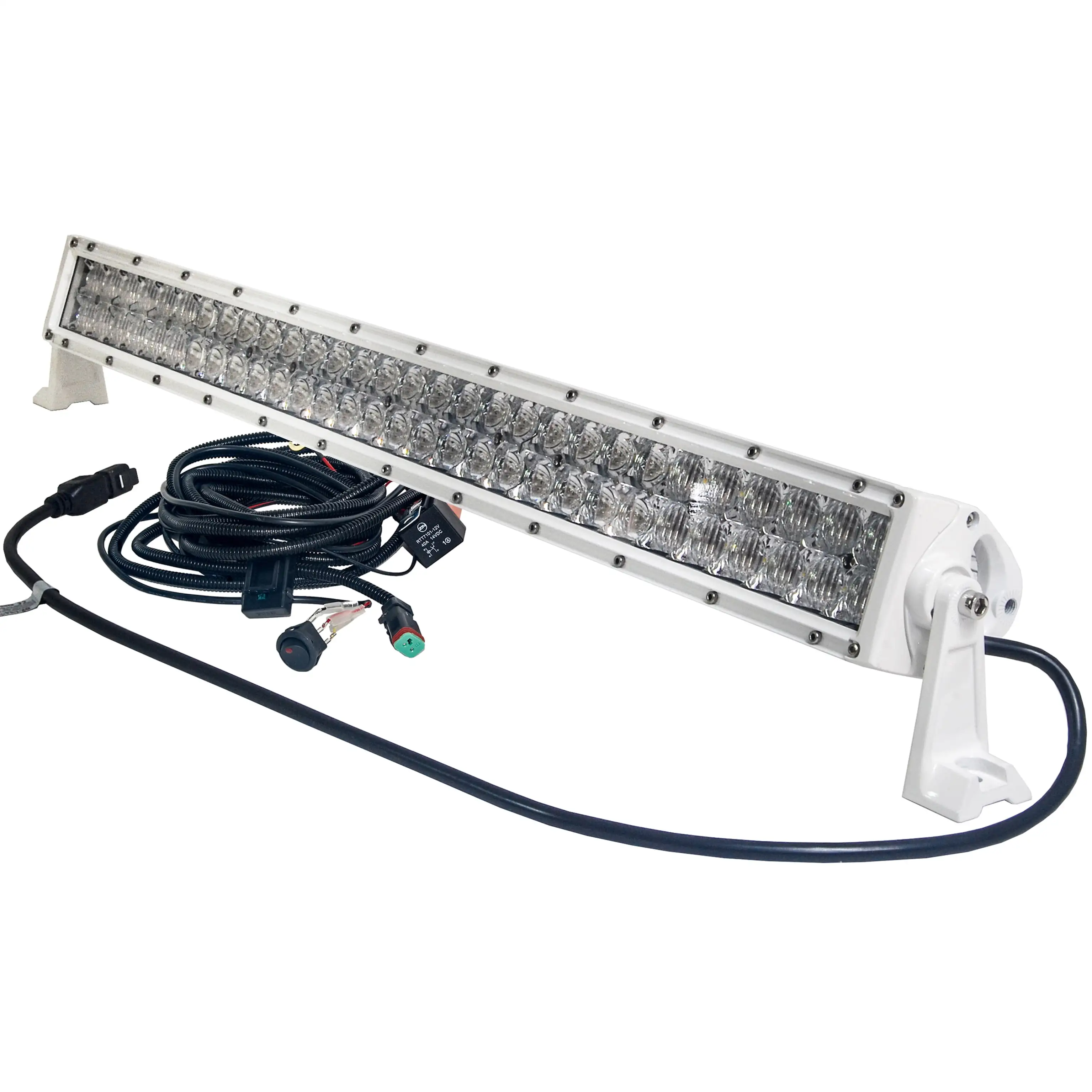 OZ-USA? White 4D 180w 30 inch Light bar spot flood combo LED off road 4x4 4wd race truck