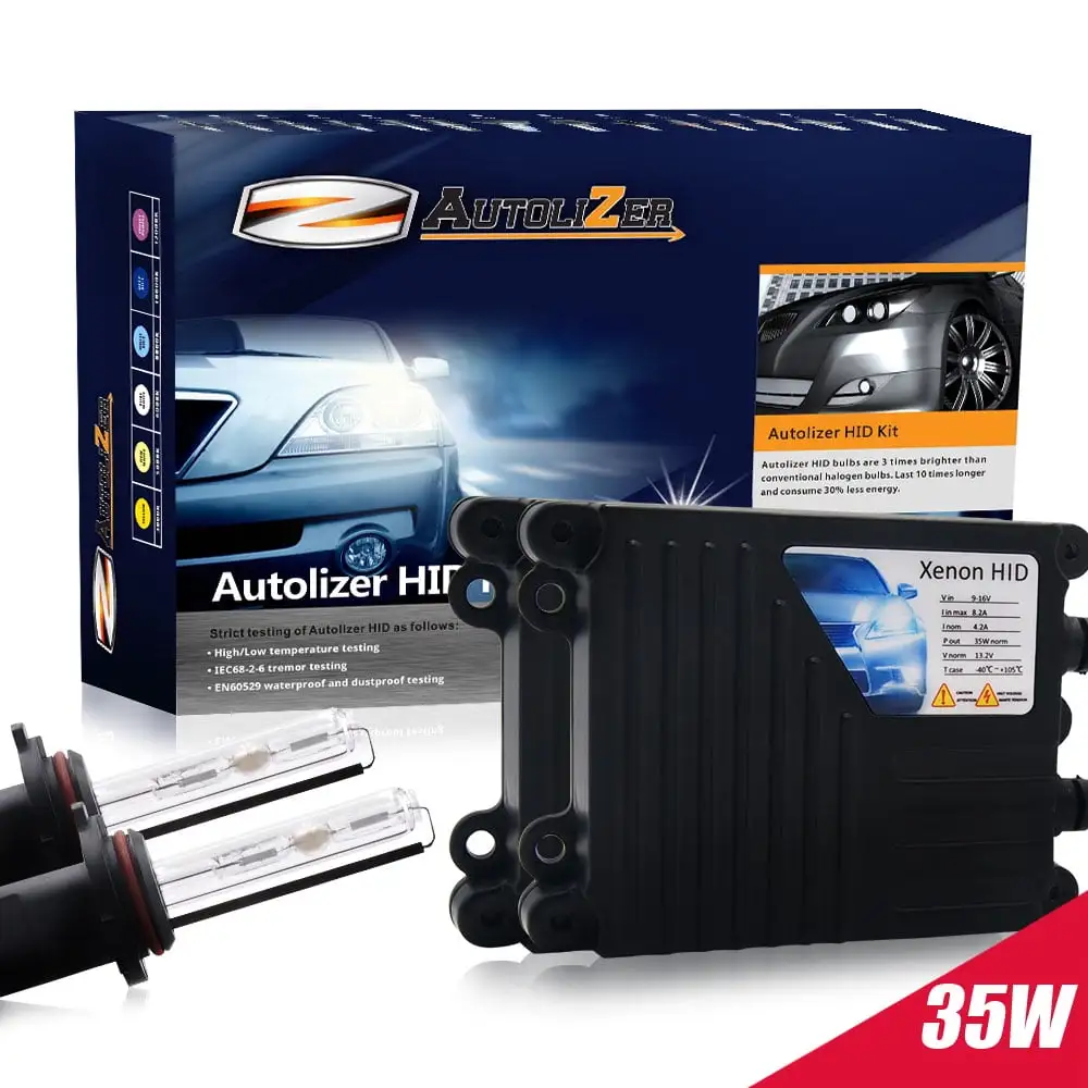 Autolizer 35W HID Xenon Conversion Kit with Premium Slim Ballast and Bulb - H1 3000K. 3K - Golden Yellow