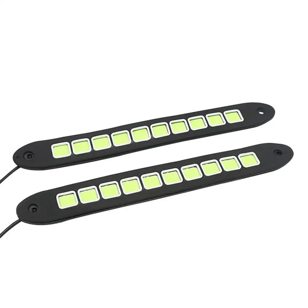 2PCS LED COB Blue Light High Light Driving Light Vehicle Light High Power Daytime Running Light