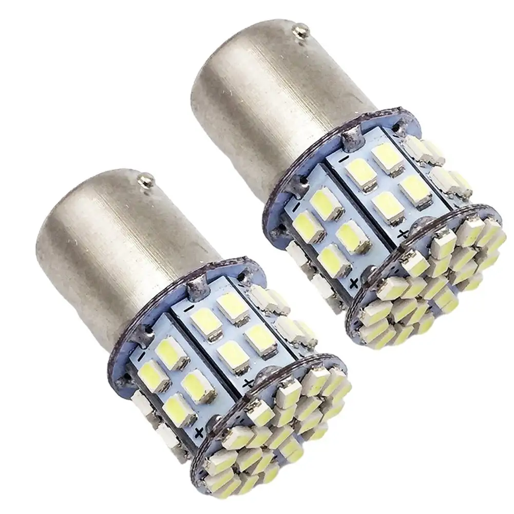 2Pcs 1156 54 Smd 3014 Led Daytime Running Light Reversing Light Turn Signal 6000K