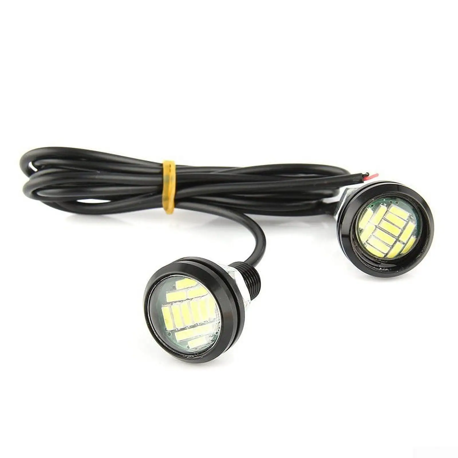 2Pcs 12V 15W Car Reversing Lamp Eagle Eye LED Daytime Running DRL Backup Light