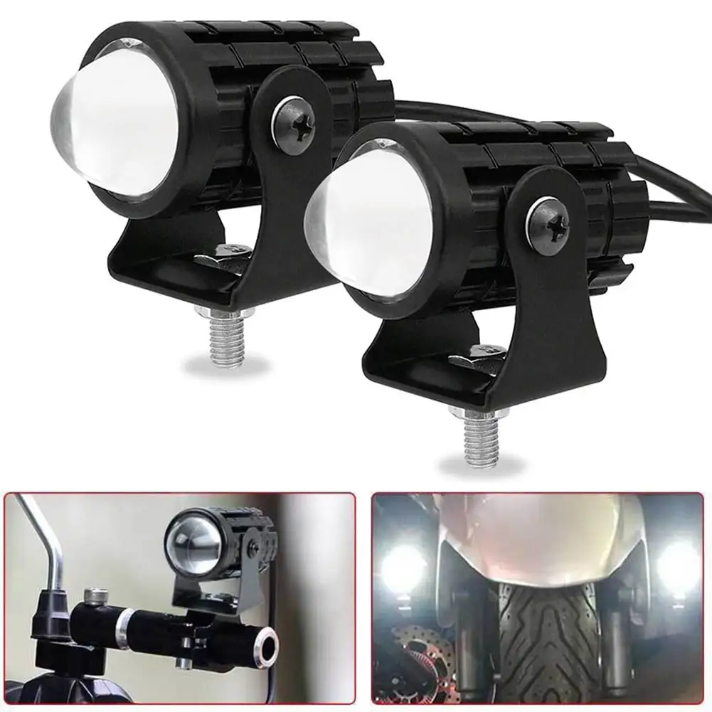 2x Mini LED Work Light Bar Fog Driving Spot Pods Off Road SUV Truck White+White