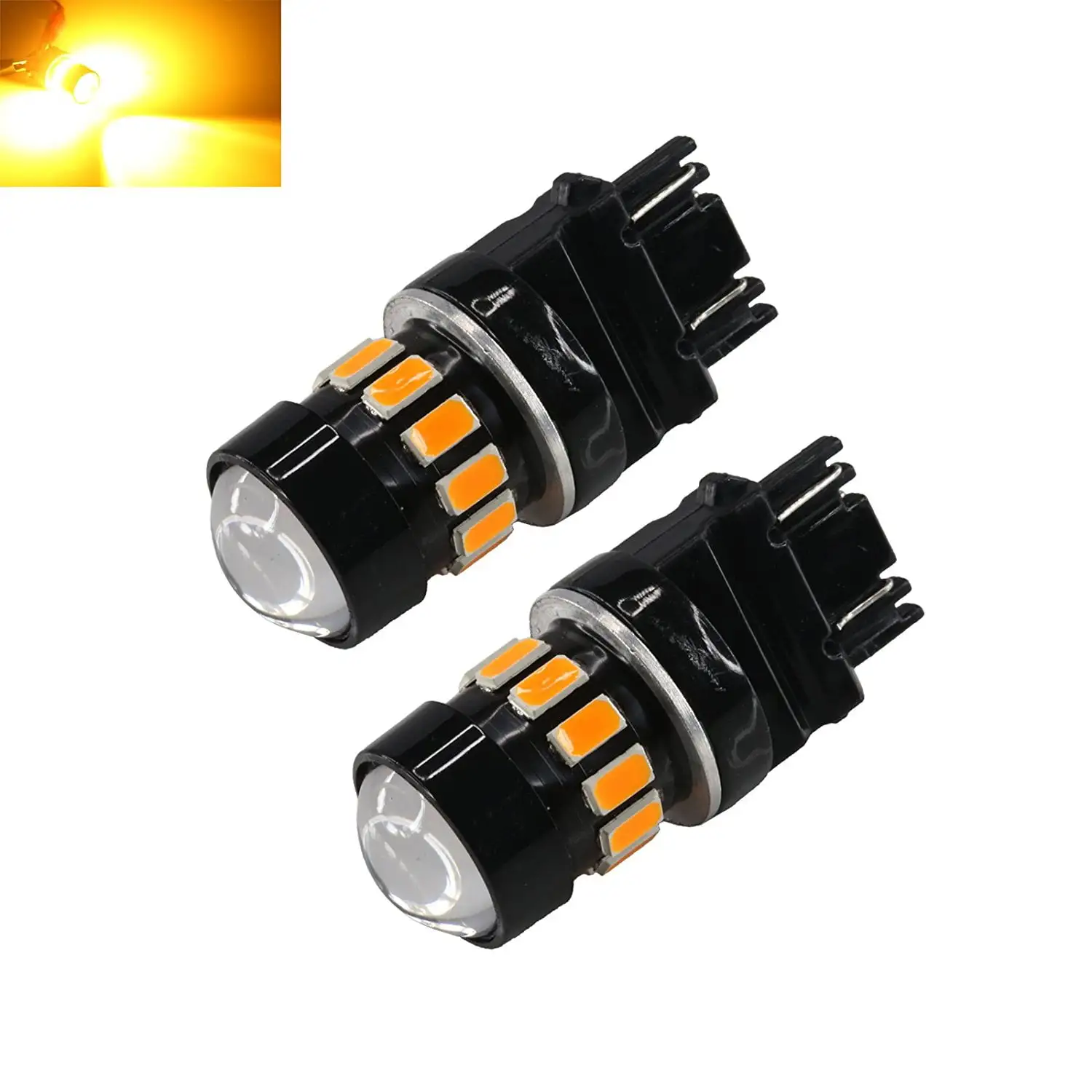 3157 Amber Yellow High Power LED Turn Signal/Brake/Tail/Reverse/Parking Light Bulbs (3157. Amber/Yellow) ?