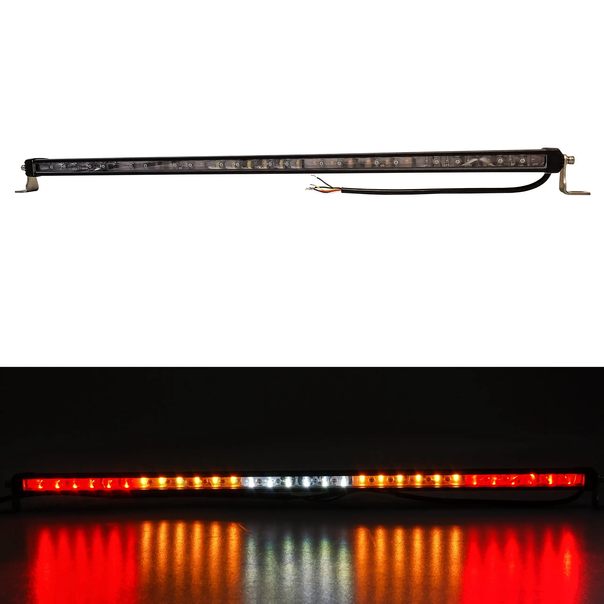 OZ-USA? 32 FS-Series Rear Multi-Color Tail/Brake Red Amber White LED Chase Lightbar for Off-road Truck RV Polaris RZR X3 UTV