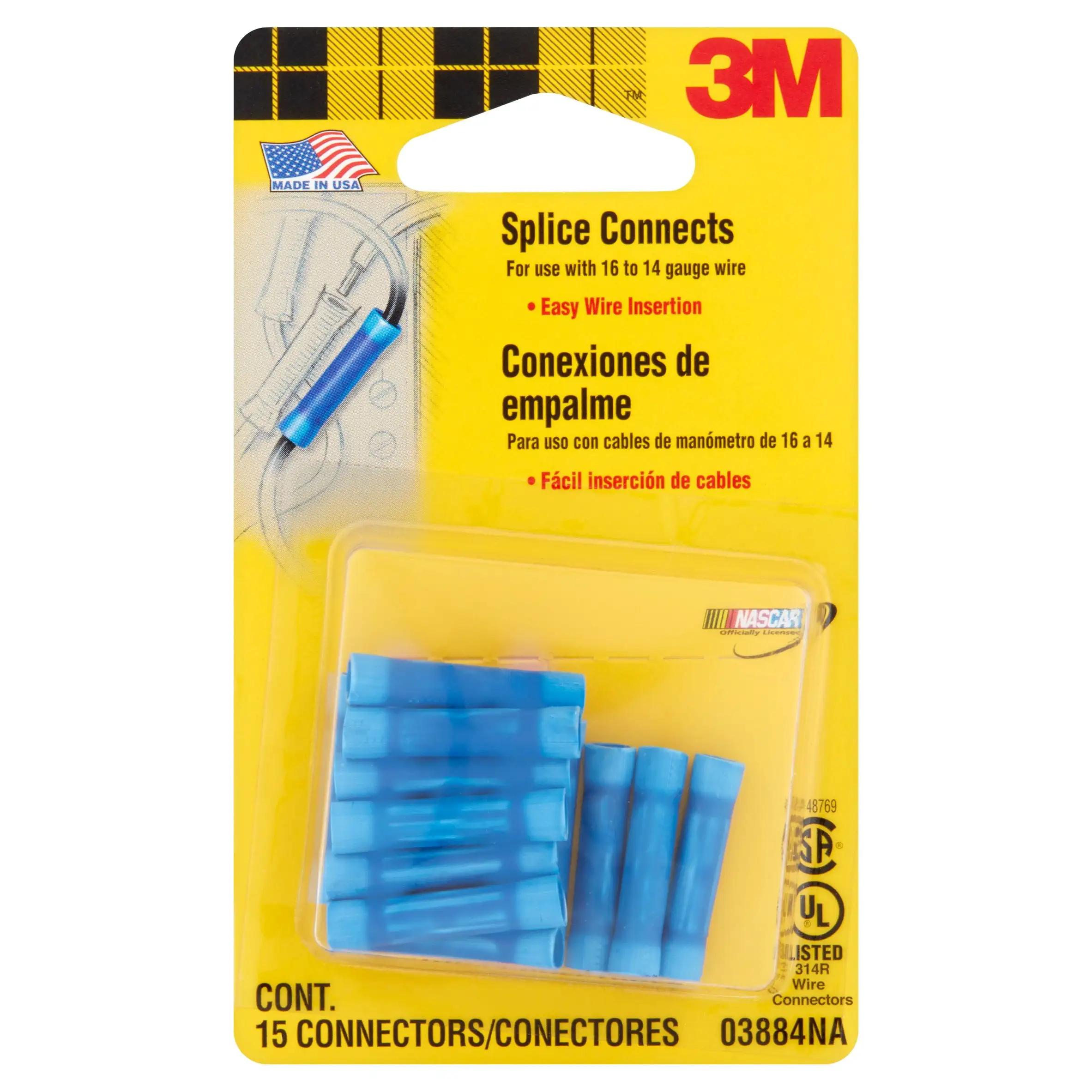 3M Splice Connectors. Blue. 15 Count