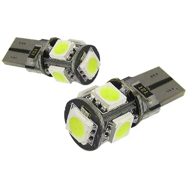 Spec D Tuning 5050 5 SMD with T10 Canbus LED Bulb for Universal All, White