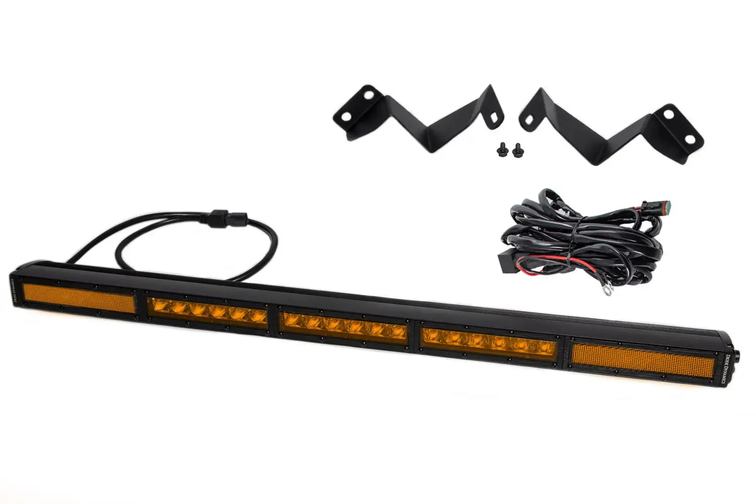 Diode Dynamics 2016-2021 Fits Toyota Tacoma Amber Combo Stage Series SS30 Stealth Lightbar Kit DD6075