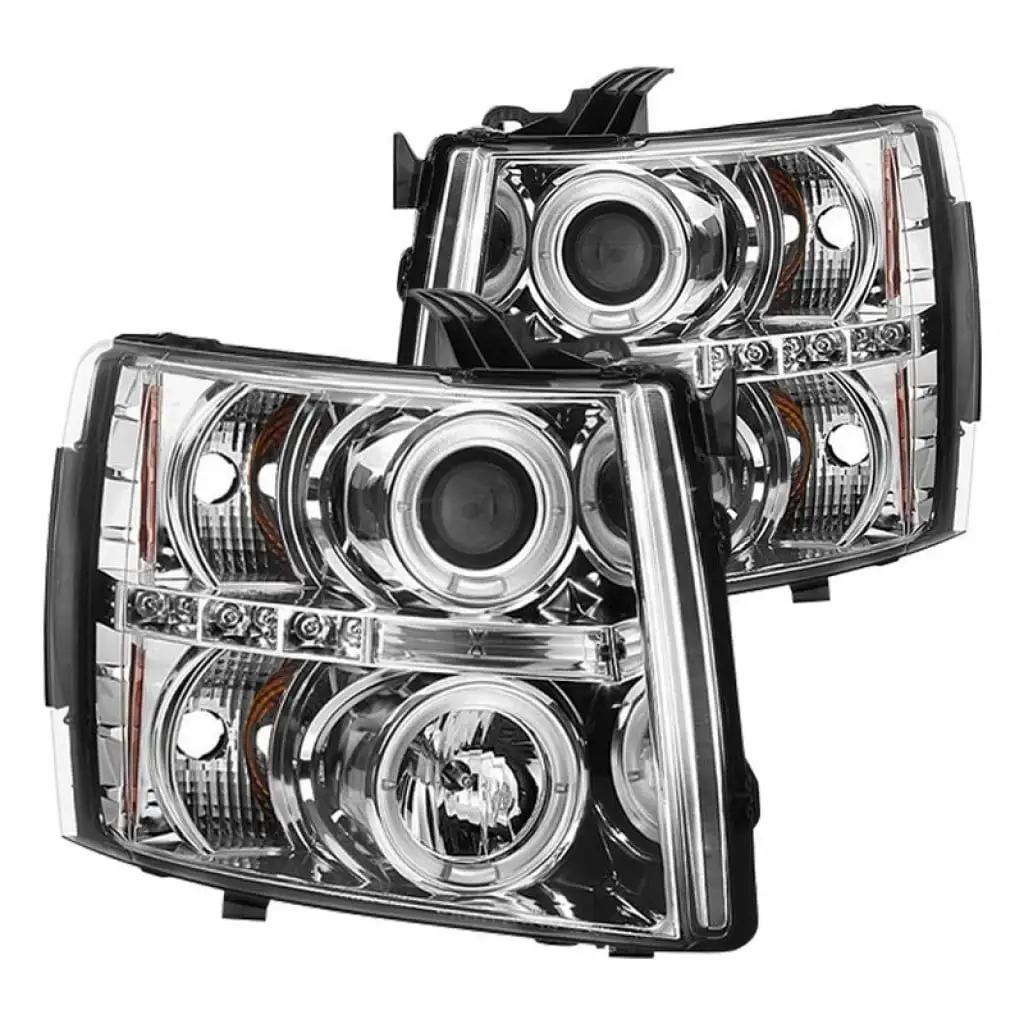 Spyder For Chevy Silverado 1500 2007-2013 Projector Headlights LED - Halo LED | 5009500