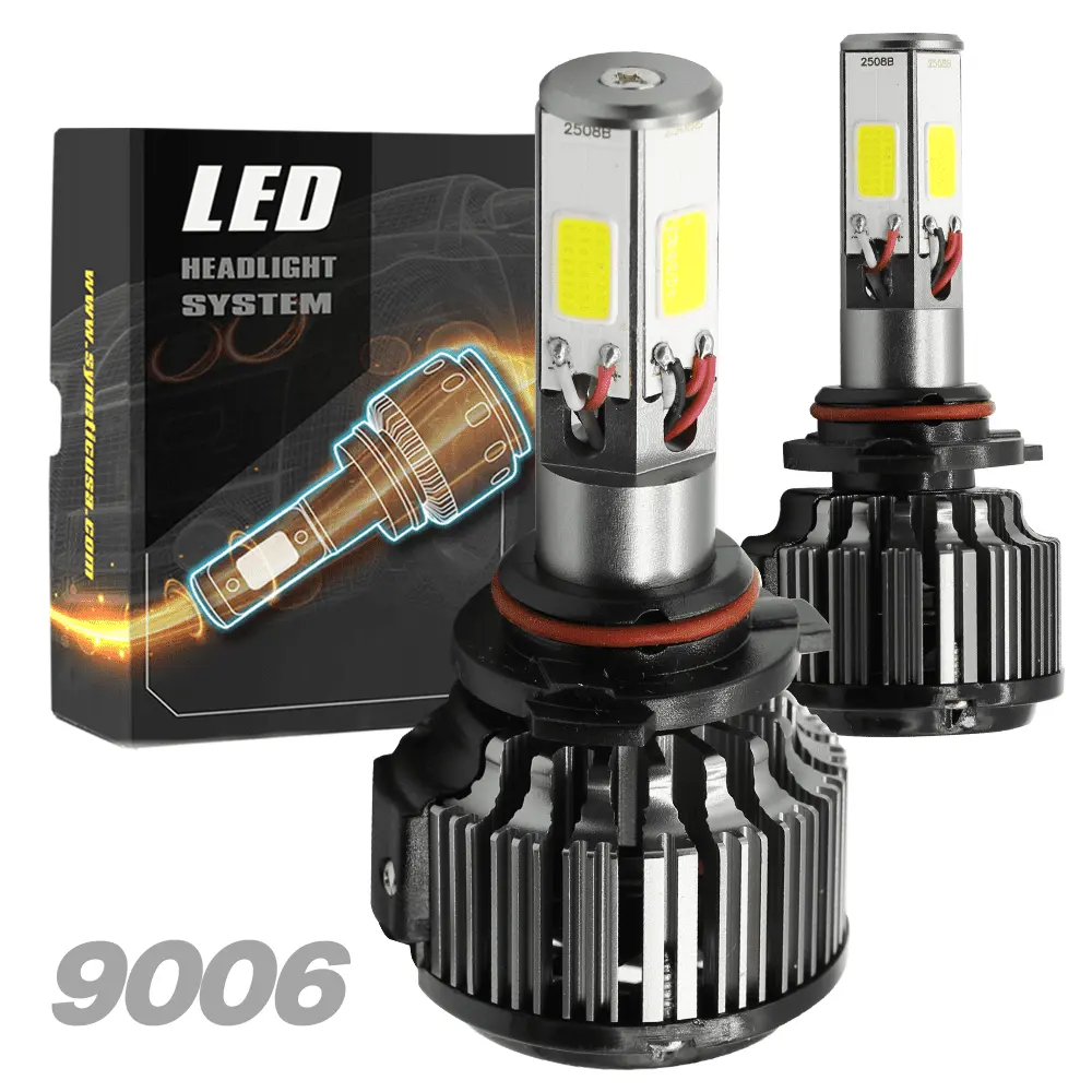 9006 120W 12000LM CREE LED Headlight Low Beam / Fog DRL Conversion Kit Light Bulbs 6000K White